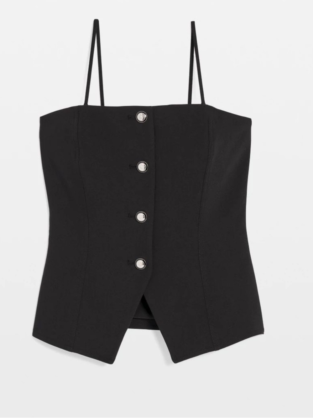 WHBM White House Black Market Buttoned Bustier